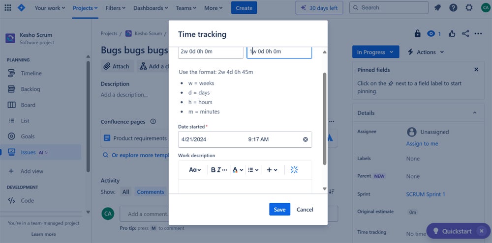 Setting Up Time Tracking in Jira.