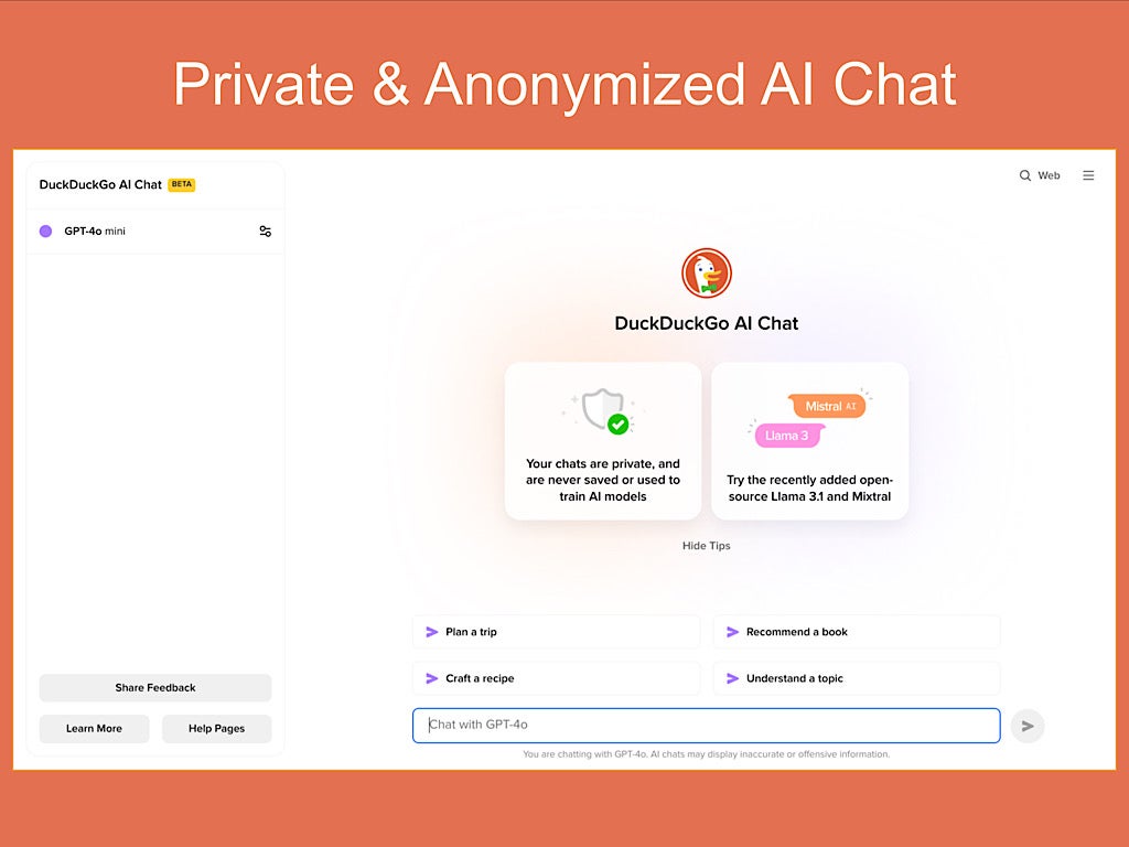 Duckduckgo Partners with Ai Chat for Increased Anonymity,