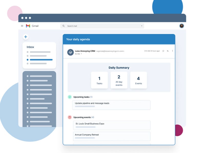 Less Annoying Crm Daily Agenda Feature.