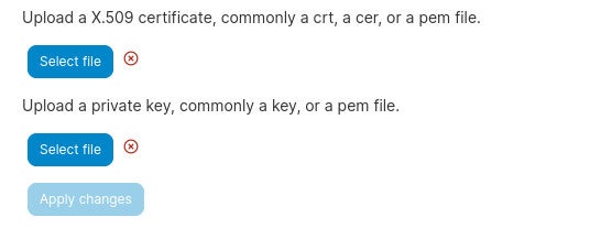 Uploading Your Ssl Key Files to Portainer.