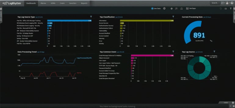 Logrhythm Log Management.