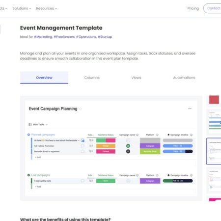 Top 8 Plug-and-Play Event Planning Templates [FREE]