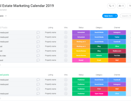 7 Real Estate Marketing Calendar Templates [Free & Paid]