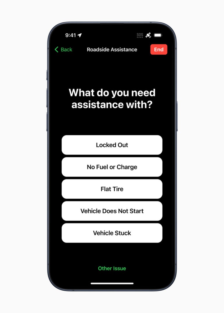 the Emergency Sos Via Satellite Feature is Getting an Expansion in Service Thanks to Aaa, Where Roadside Assistance Will Now Be Available to Users on a Membership or Pay-per-use Basis.