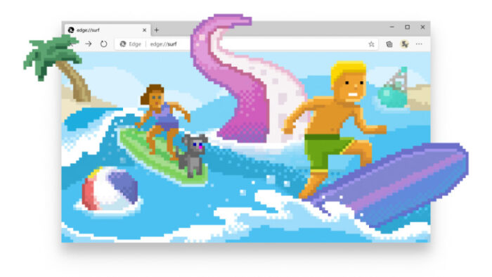 Edge's built-in game Surf gets a massive update with a lot of cool stuff