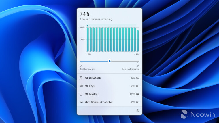 Battery Flyout for Windows 11 Can Now Display Battery Health, Charge Cycles, and More