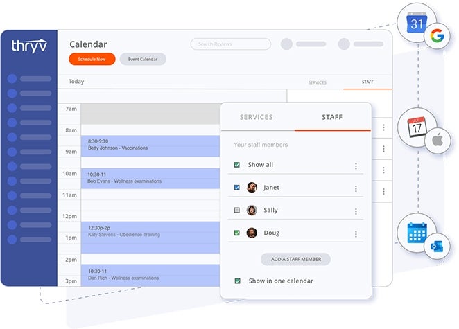 Thryv's appointment scheduling software targets small businesses specifically and supports leading calendar platforms.