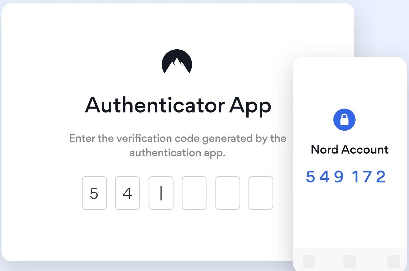 Screenshot of Nordpass Authenticatior App.